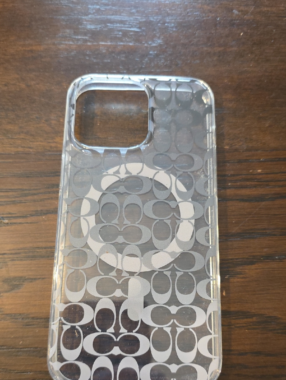 Coach Clear Signature iPhone Case 15 Pro Max